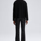 Cardigan corto nero con bottoni dorati