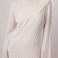Abito maxi in cotone ricamato avorio