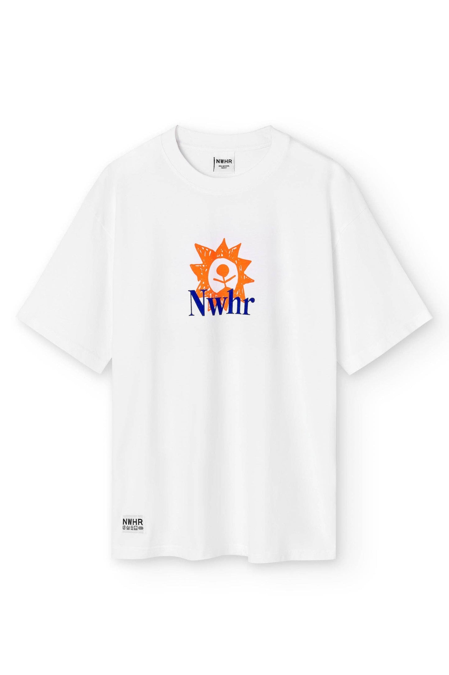T-shirt Sunrise in cotone biologico con stampa logo