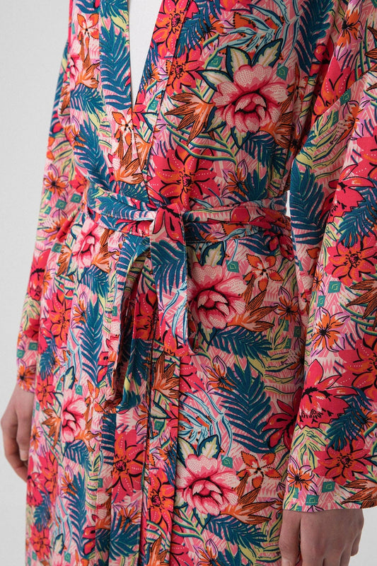 Set kimono con stampa etnica