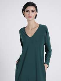 Abito midi Malha con scollo a V