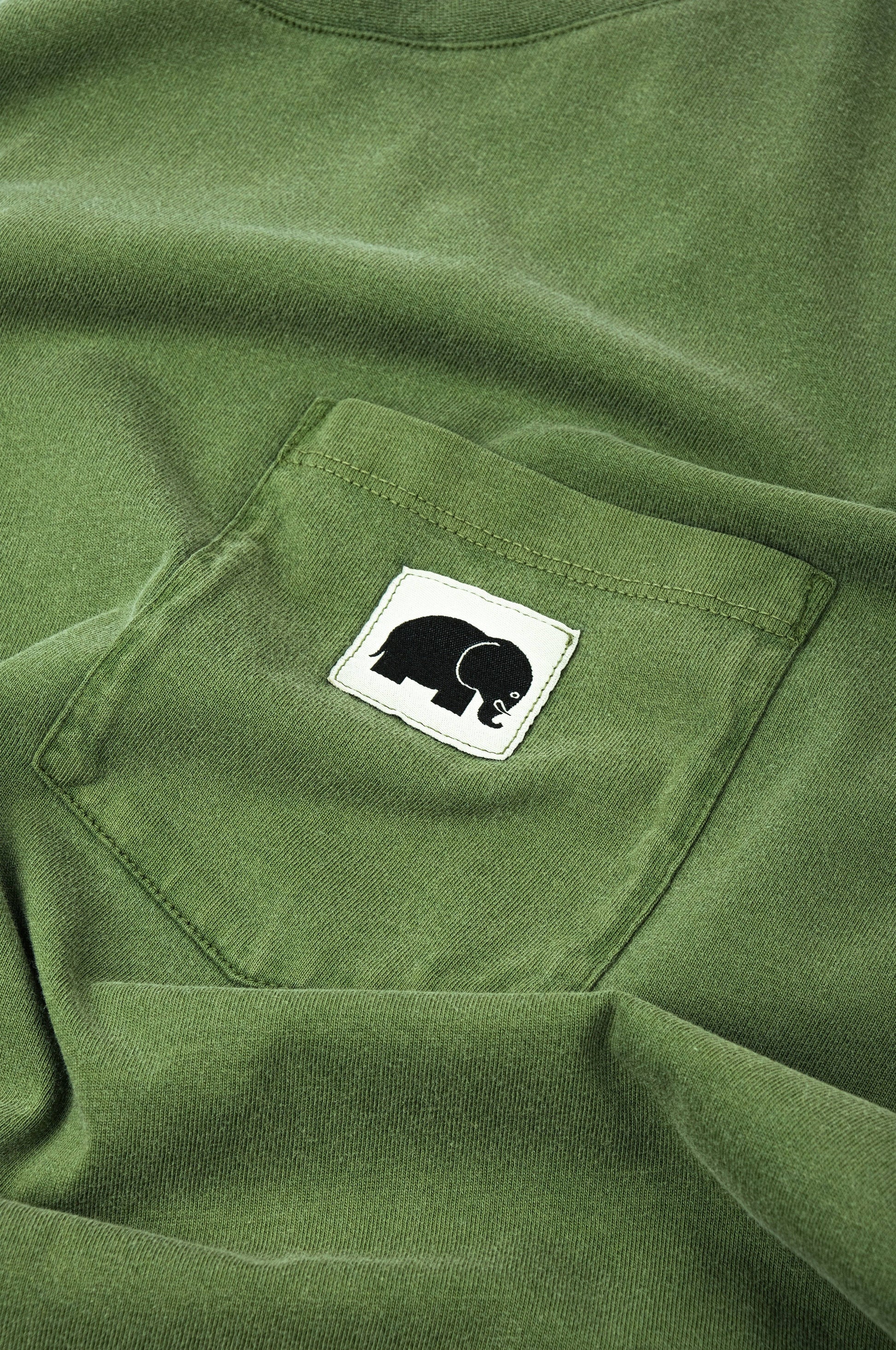 T-shirt pigmentata Phoenix Pinnas verde