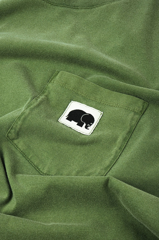 T-shirt pigmentata Phoenix Pinnas verde