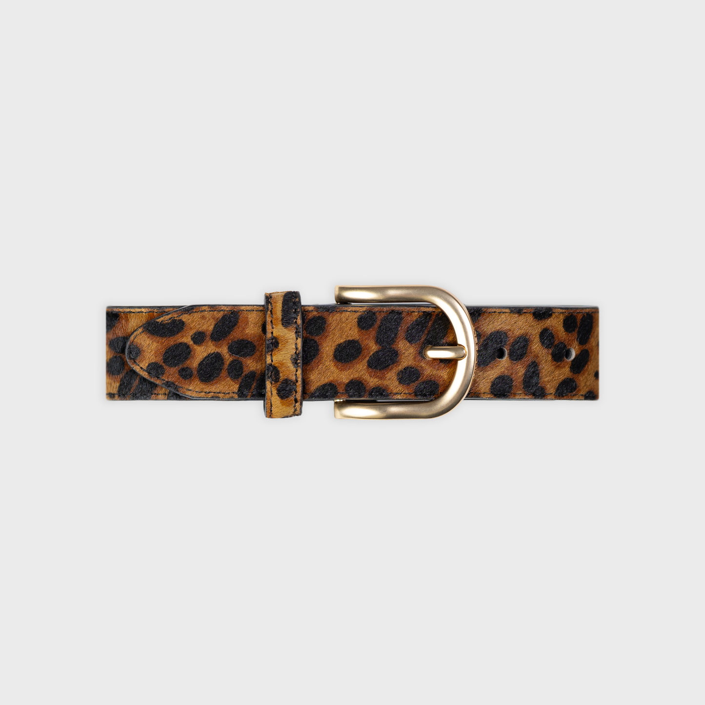 Cintura donna in pelle leopardata
