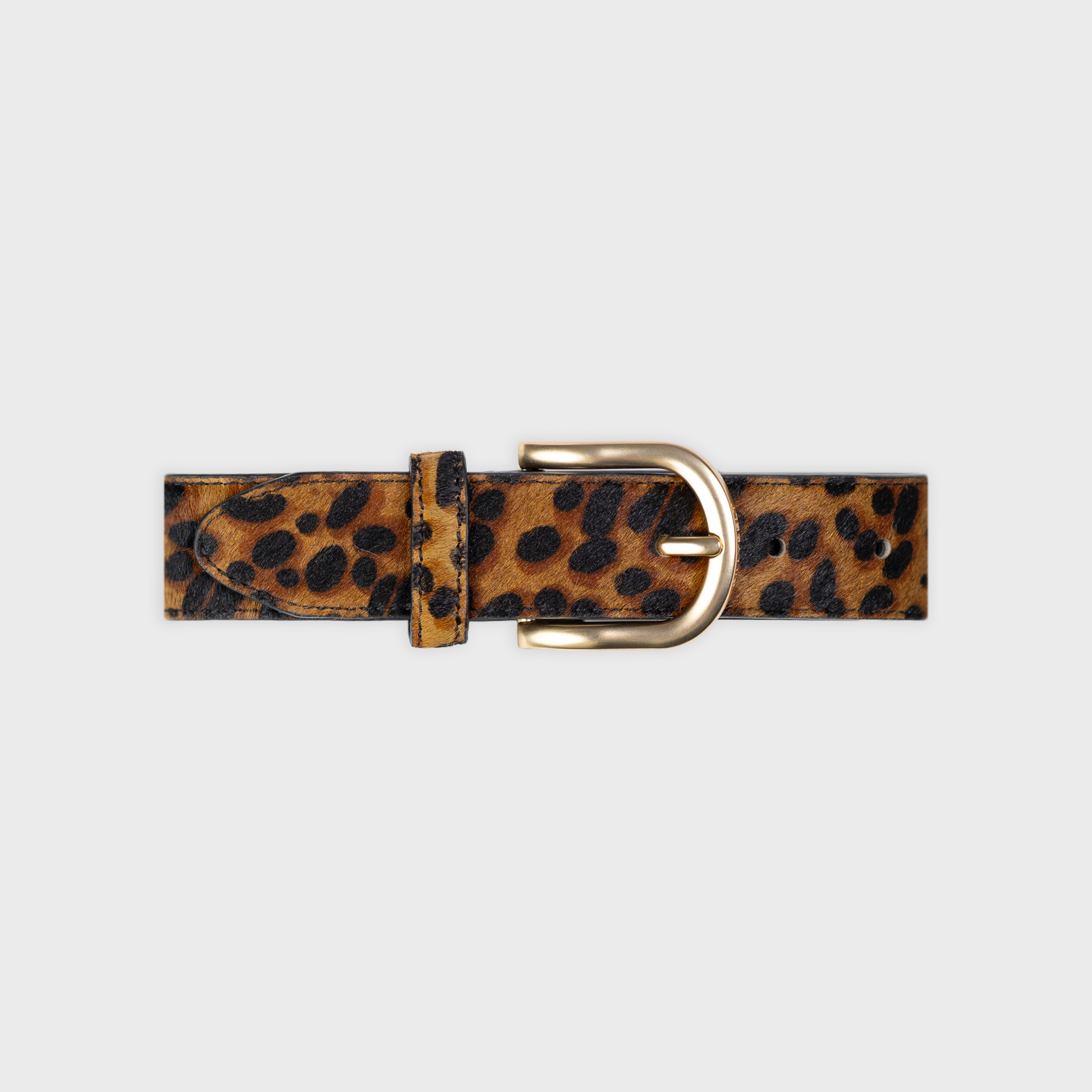 Cintura donna in pelle leopardata