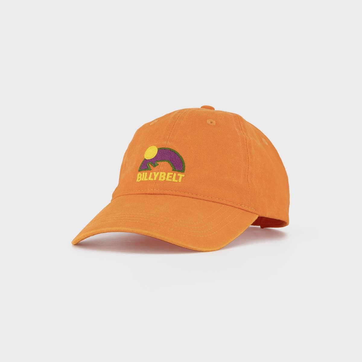 Cappellino arancione in cotone effetto lavato