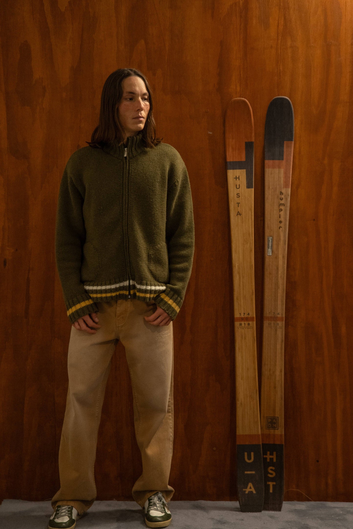 Giacca in maglia con zip Sunrise
