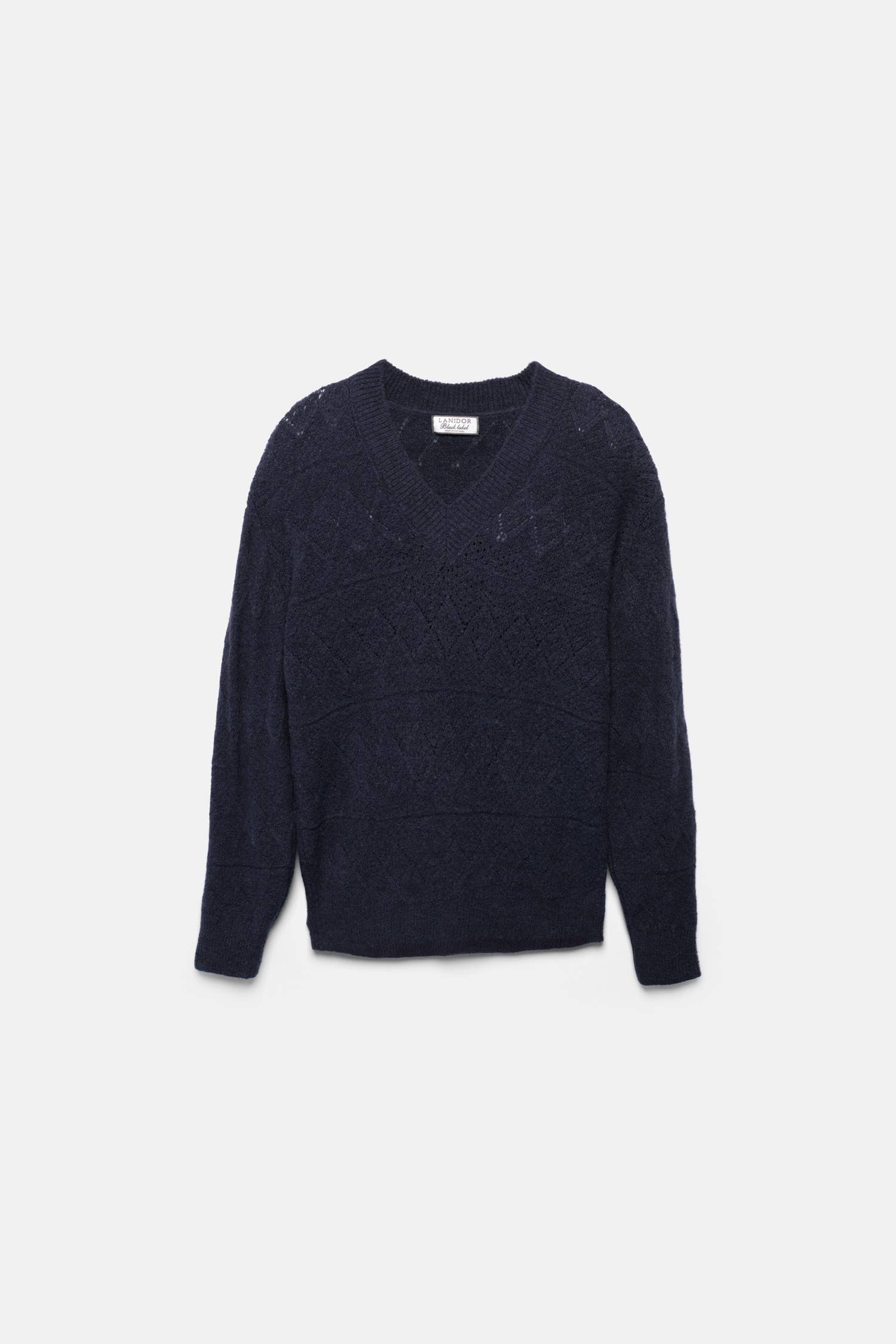 Maglione in maglia strutturata con scollo a V