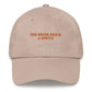 Cappellino ricamato "The Bride Needs a Spritz"