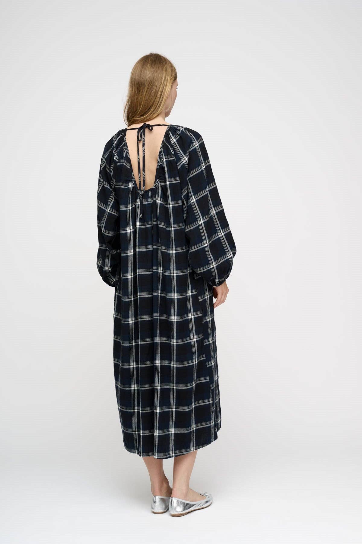 Abito chemisier lungo in Tencel con cintura