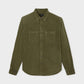 Camicia denim in cotone khaki