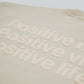 Felpa oversize Positive Mind beige