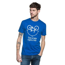 T-shirt uomo con stampa bici in cotone