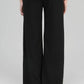 Pantaloni palazzo neri a vita elastica