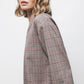 Blusa Principe di Galles con scollo a V