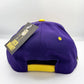 Cappellino snapback ricamato viola e oro