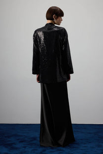 Kimono di paillettes nero