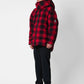 Parka Tartan Imbottito con Cappuccio Rimovibile