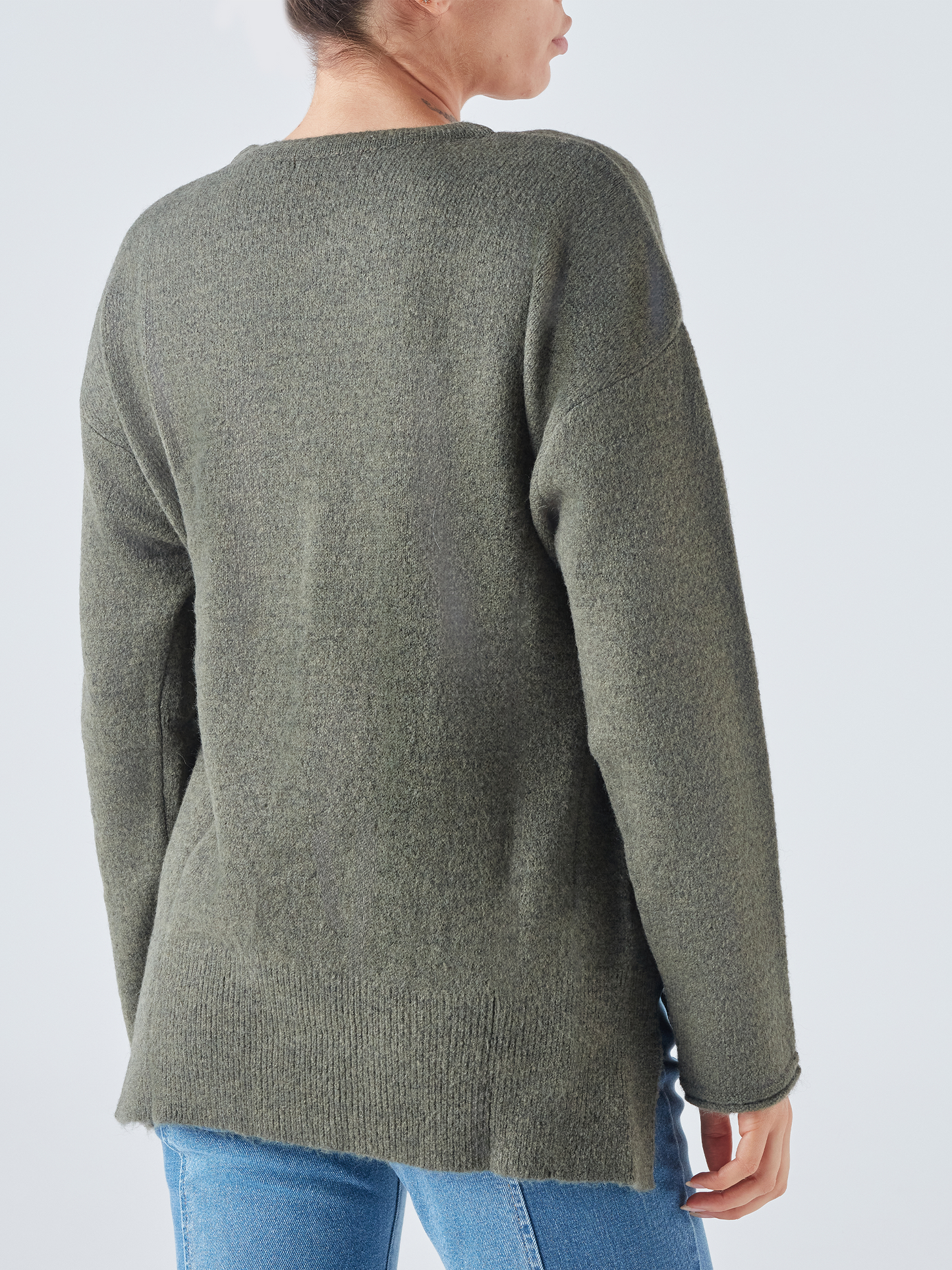 Maglione in maglia con fibbia laterale