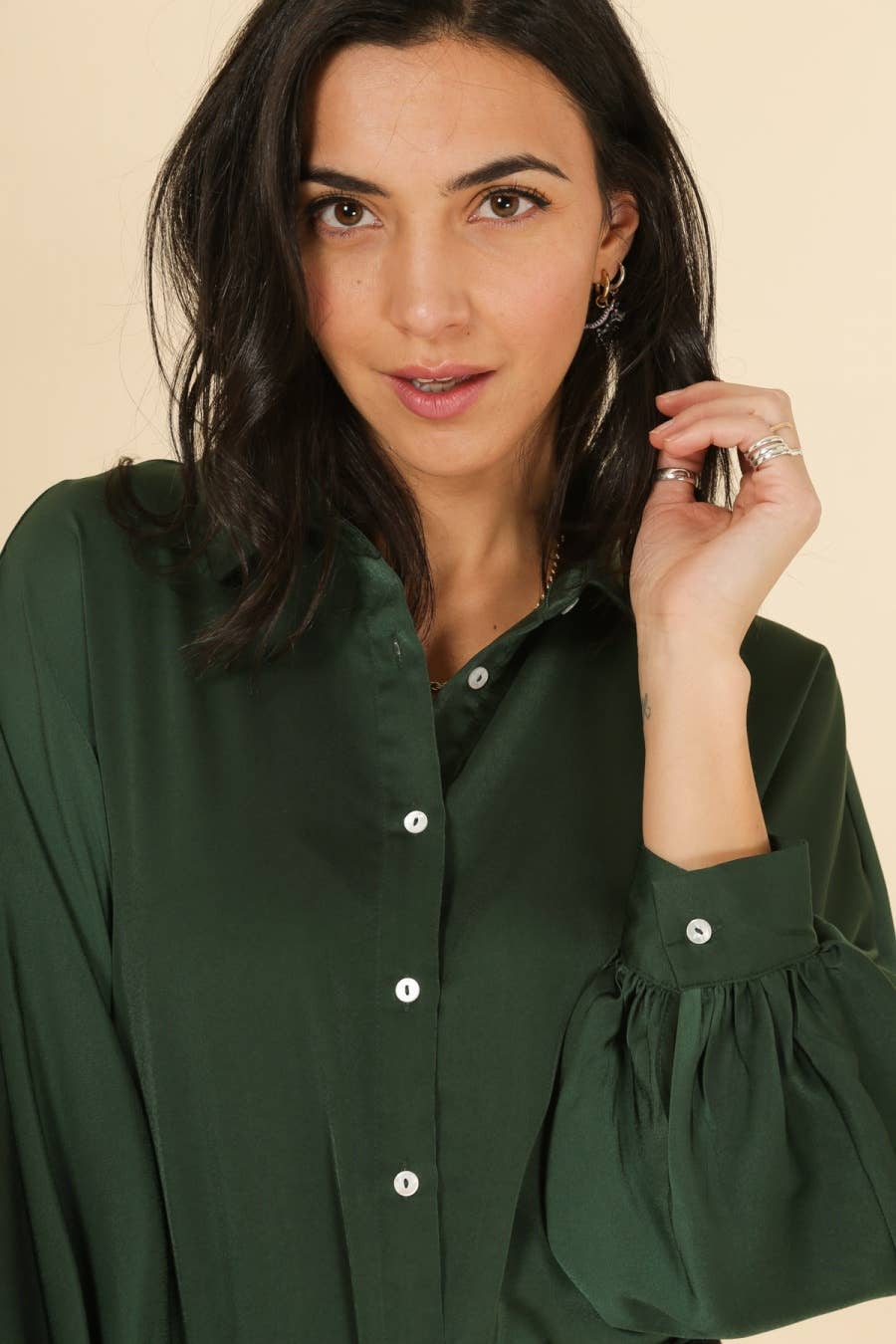 Camicia satinata Tuly da donna