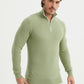 Maglia con colletto trucker sportivo in cotone verde
