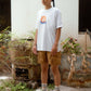 T-shirt Sunrise in cotone biologico con stampa logo