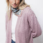 Cardigan in maglia strutturata con cintura