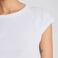 T-shirt Malou in cotone biologico a maniche corte bianca