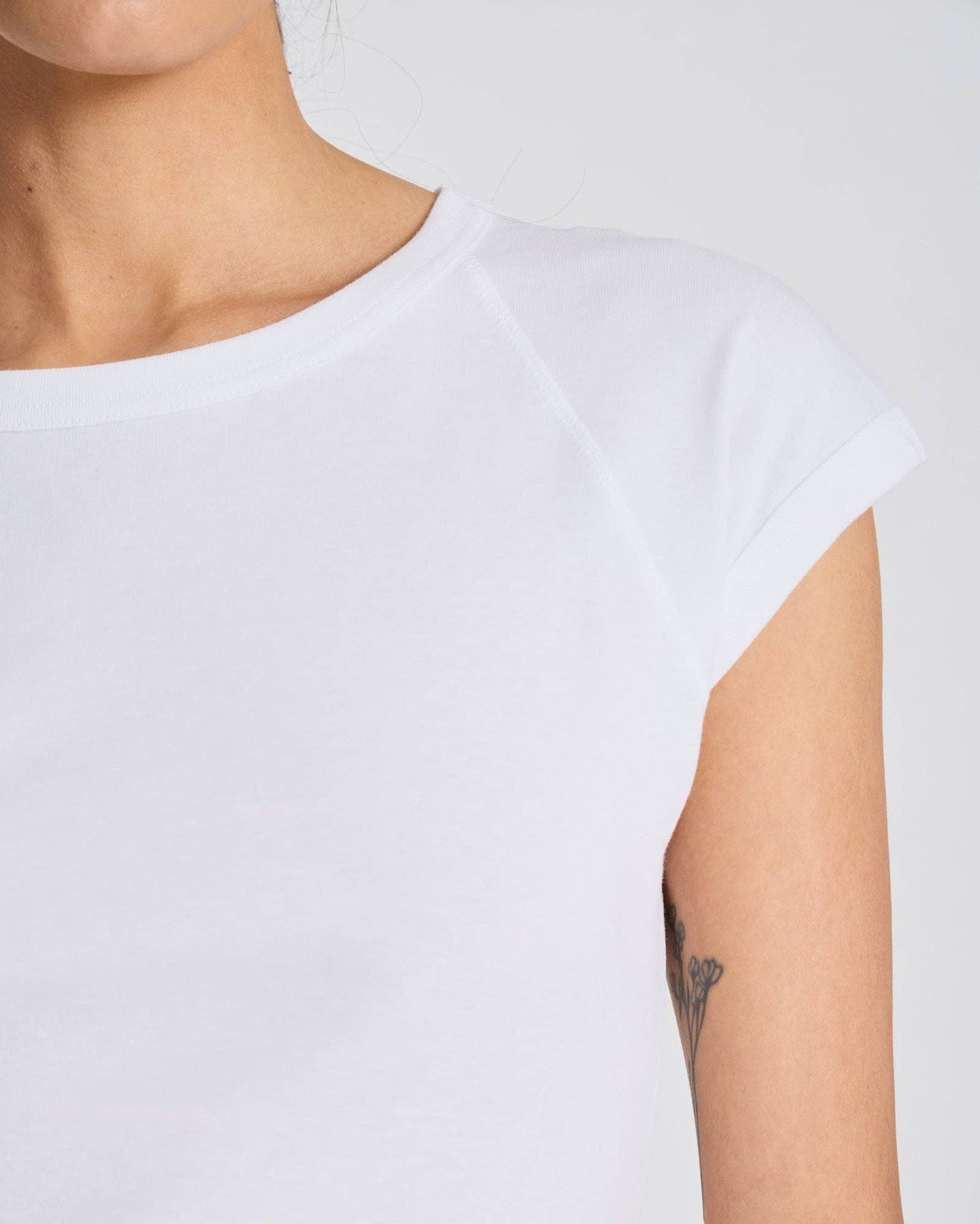 T-shirt Malou in cotone biologico a maniche corte bianca