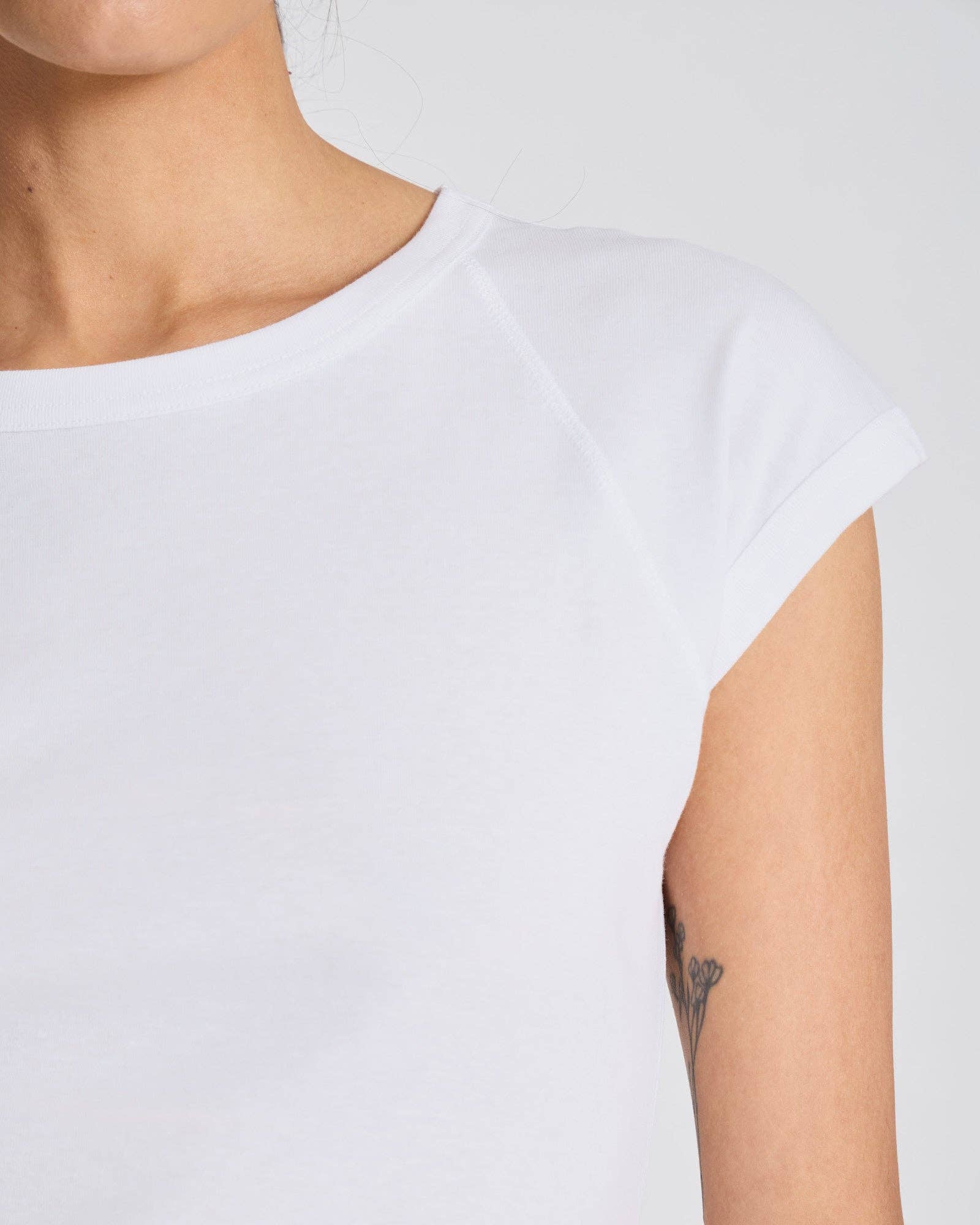 T-shirt Malou in cotone biologico a maniche corte bianca
