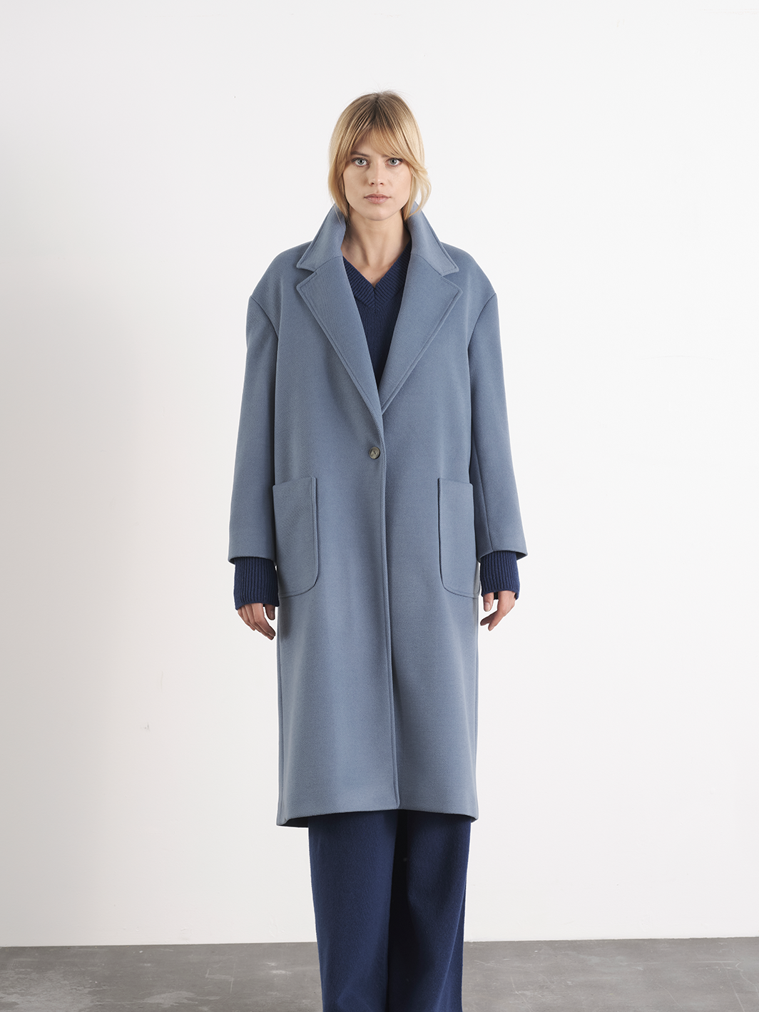 Cappotto lungo relaxed fit da donna