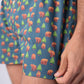 Boxer in cotone biologico con stampa orso bruno