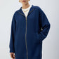 Giacca lunga con cappuccio e zip