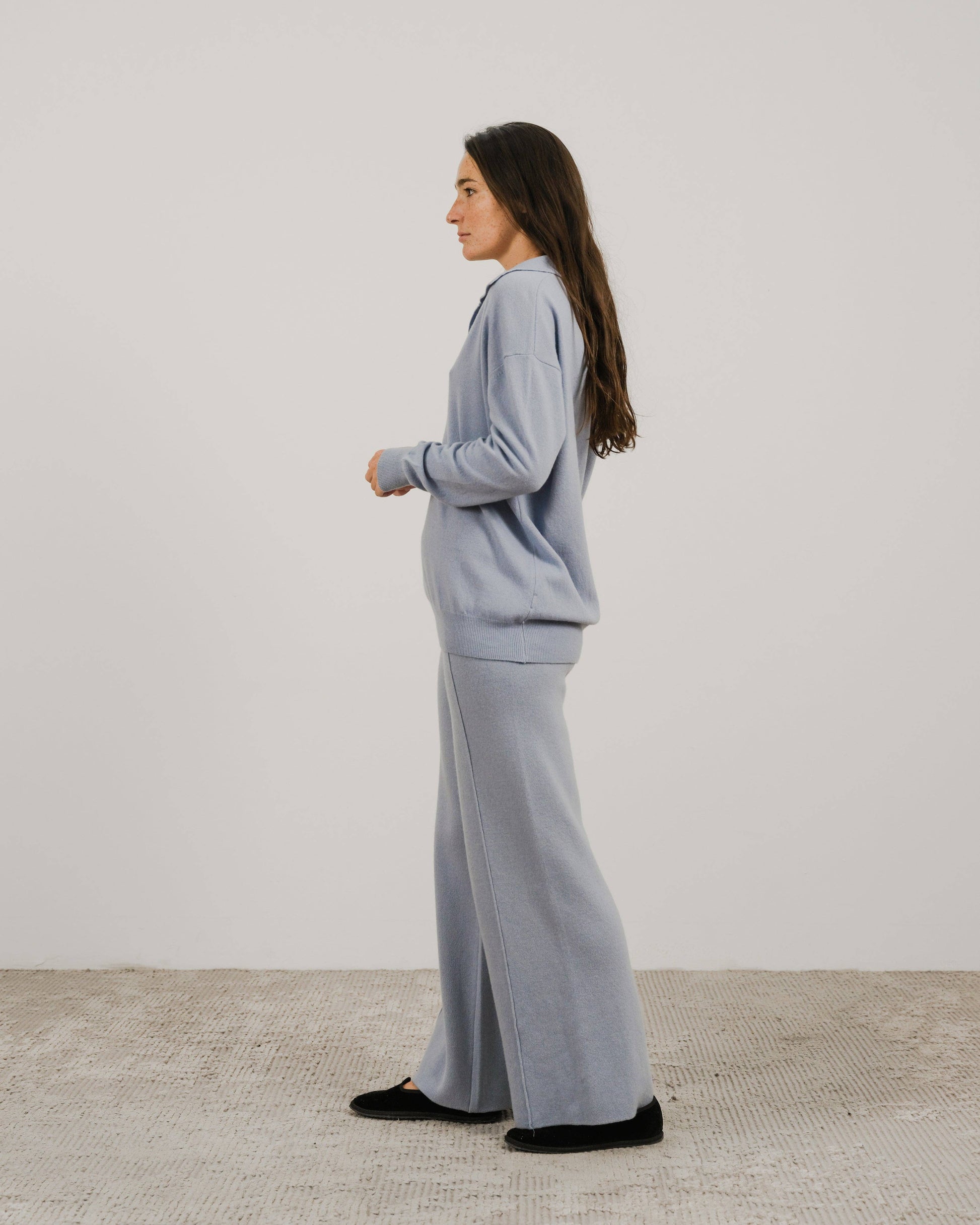 Polo in misto cashmere da donna