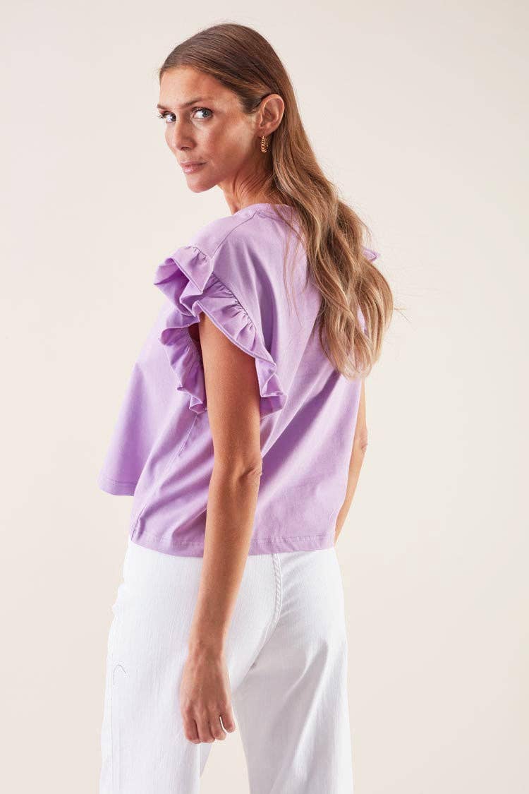 T-shirt We Are Instantes con maniche a volant