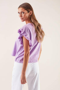 T-shirt We Are Instantes con maniche a volant