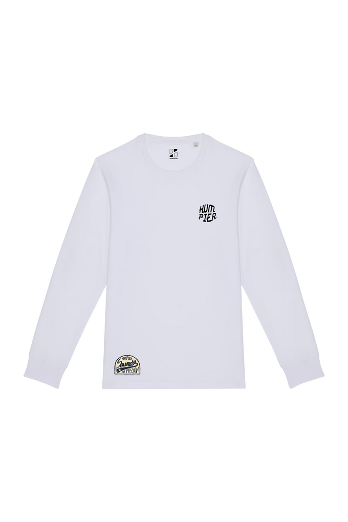 T-shirt vintage a manica lunga in cotone organico