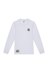 T-shirt vintage a manica lunga in cotone organico