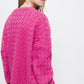 Maglione in maglia strutturata girocollo