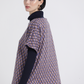 Maglione jacquard a rombi dalla vestibilità rilassata