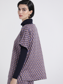 Maglione jacquard a rombi dalla vestibilità rilassata