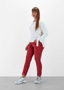 Maglione in maglia con fibbia laterale
