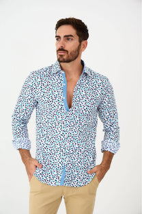 Camicia slim con stampa grafica