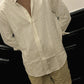 Camicia in lino avorio