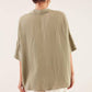 Camicia in lino a maniche corte dal fit morbido