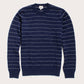 Maglione Orson a righe puntinate blu navy