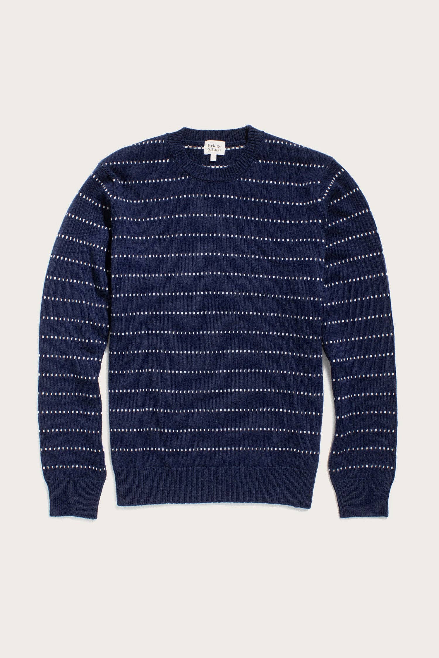 Maglione Orson a righe puntinate blu navy