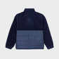 Giacca sherpa bicolore blu navy