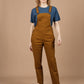 Tuta Utility Tobin in Tela Marrone