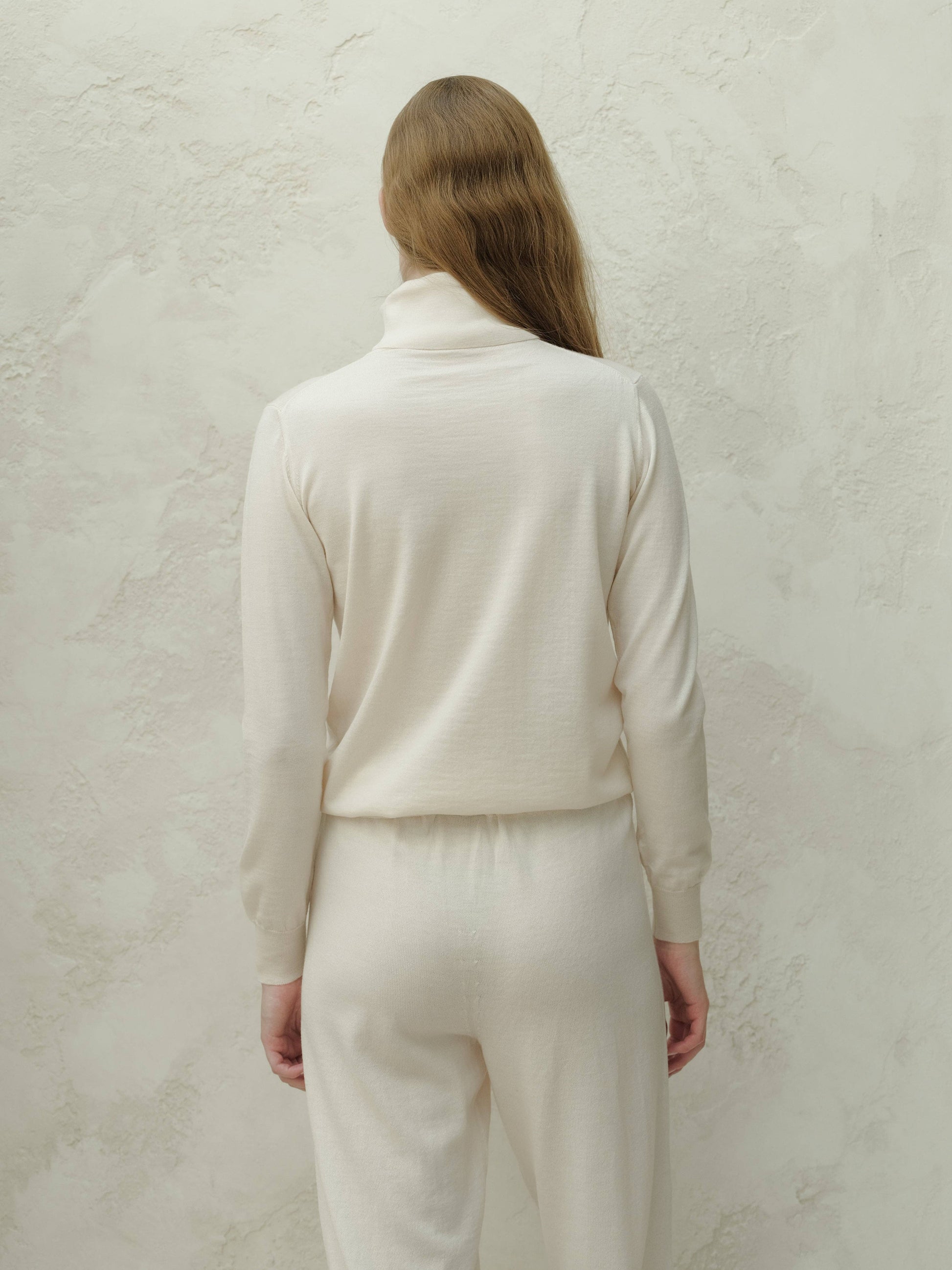 Maglione dolcevita in lana merino extra fine